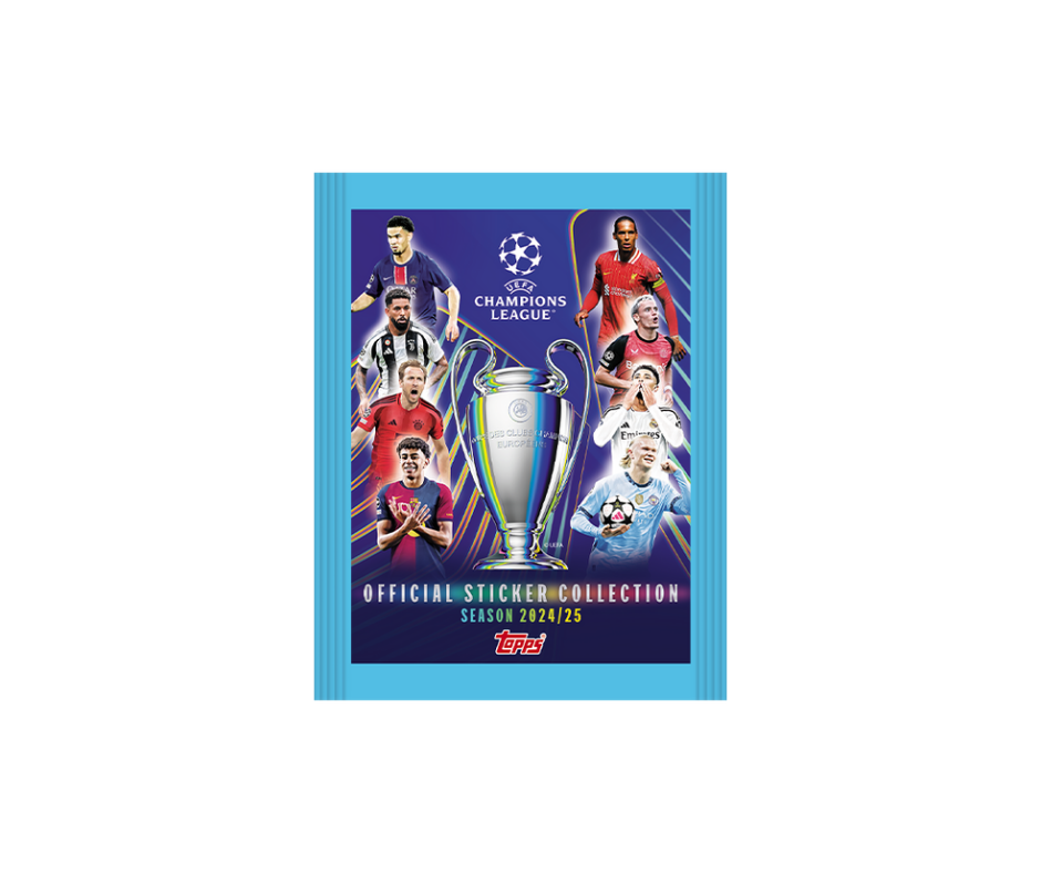 2024-25 Topps Champions League klistermærker pakke