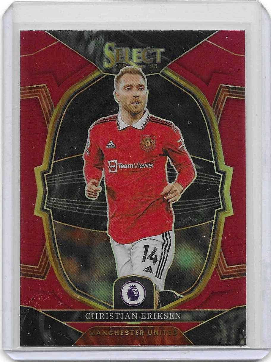 Christian Eriksen - 2022-23 Panini Select Premier League - Red Prizm