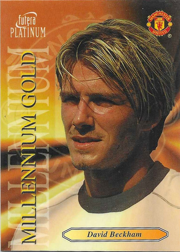 David Beckham - 2000 Futera Platinum - Millennium Gold - Manchester United