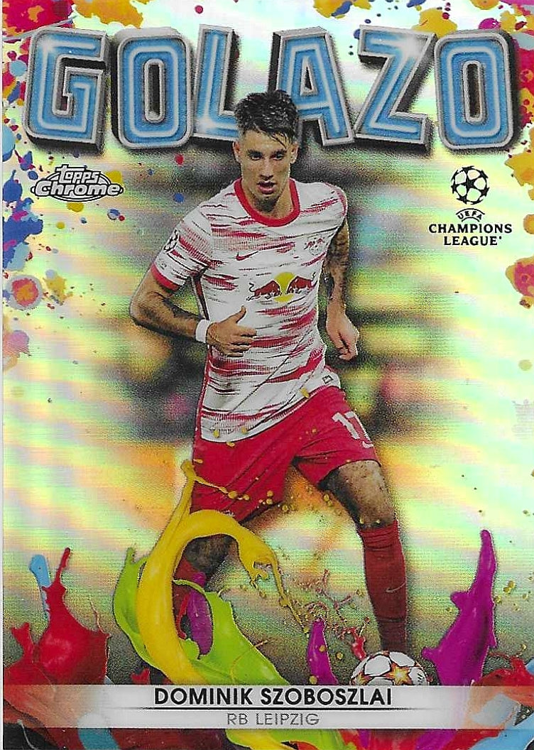 Dominik Szoboszlai - 2021-22 Topps Chrome UEFA Champions League - Golazo