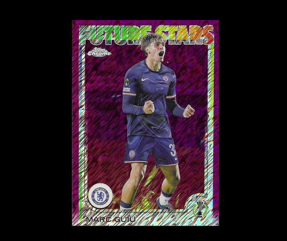 Guiu - 2024-25 Topps Chrome UEFA Club Competitions - Magenta Shimmer Refractors - Chelsea