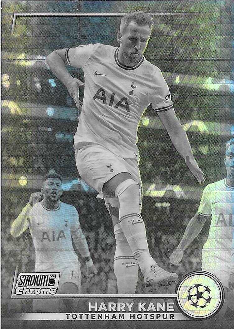 Harry Kane - 2022-23 Topps Stadium Club Chrome - Black and White Prism Refractors /350 - Tottenham