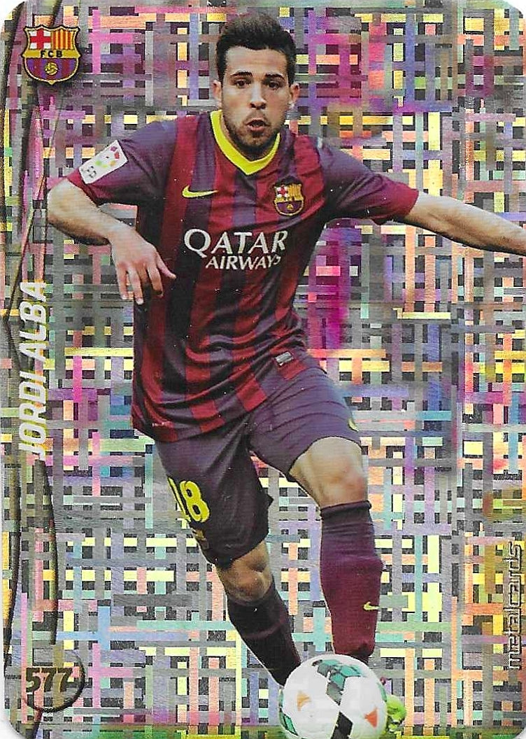 Jordi Alba - 2015 Mundicromo Las Fichas Quiz de la Liga - Barcelona