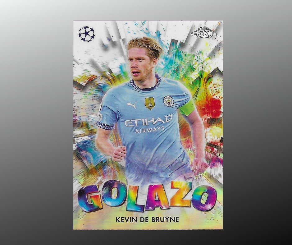 Kevin De Bruyne - 2024-25 Topps Chrome UEFA Club Competitions - Golazo - Manchester City