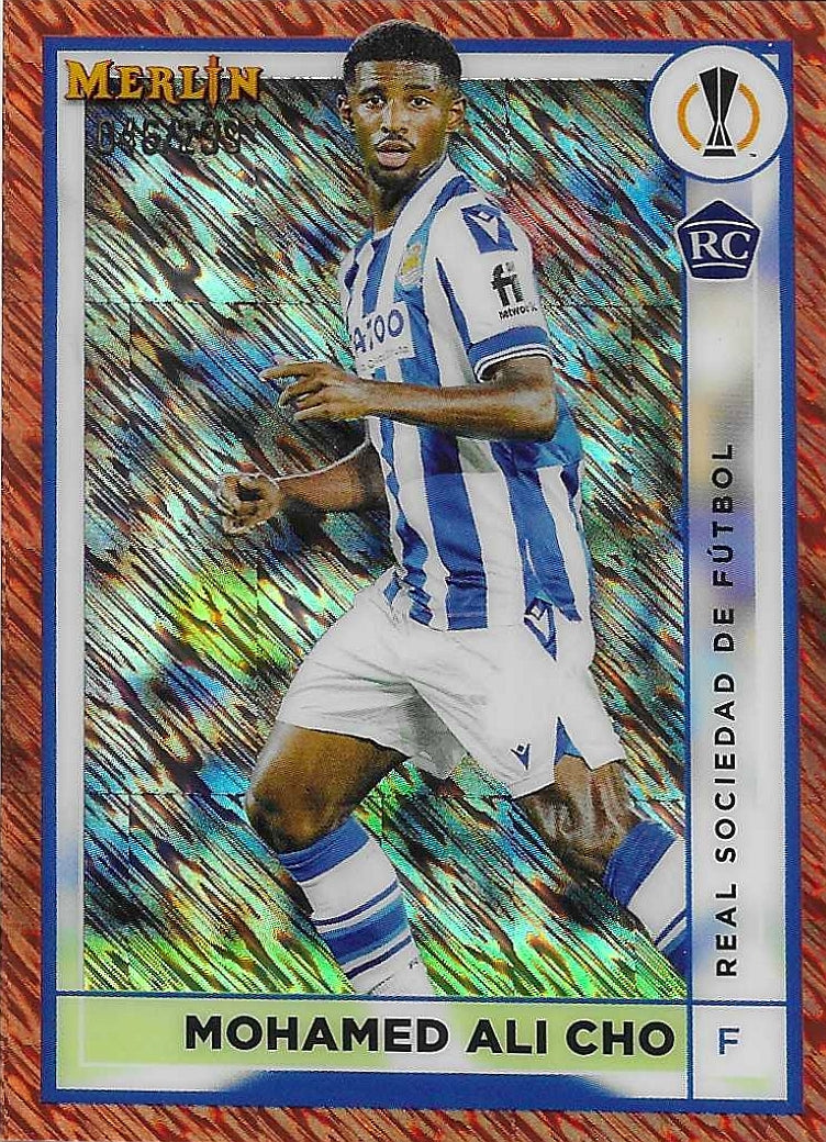 Mohamed Ali Cho - 2022-23 Topps Merlin UEFA - Rose Gold Shimmer Refractors /299 - Real Sociedad