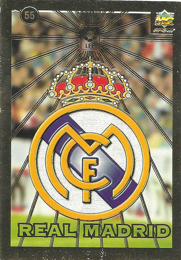 Real Madrid Logo - 1998-99 Las Fichas de la Liga - Real Madrid