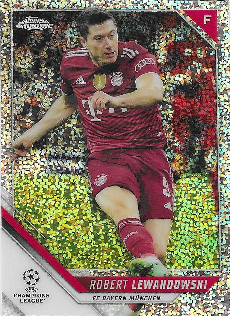 Robert Lewandowski - 2021-22 Topps Chrome UEFA Champions League - Speckle Refractors - FC Bayern Munchen