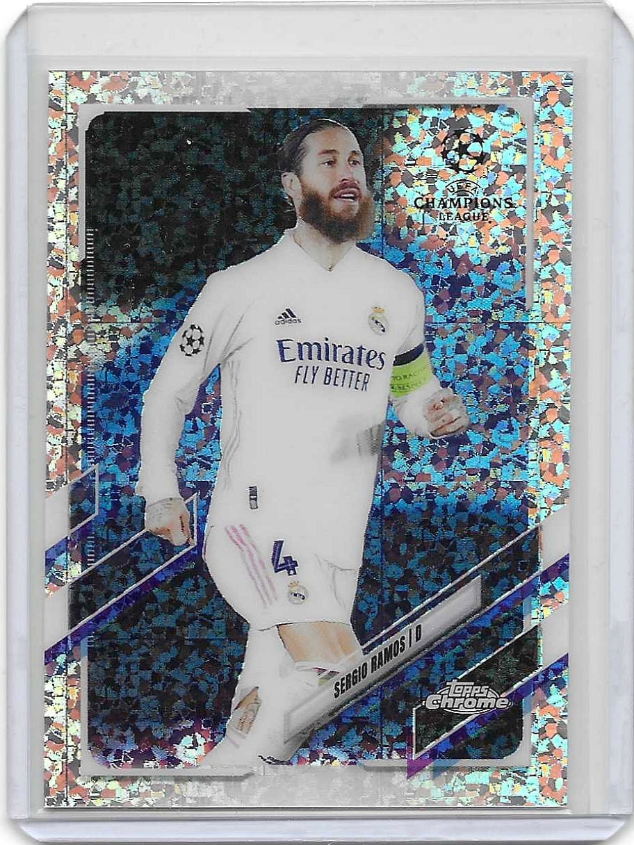 Sergio Ramos - 2020-21 Topps Chrome UCL - Mini-Diamond Refractor - Real Madrid