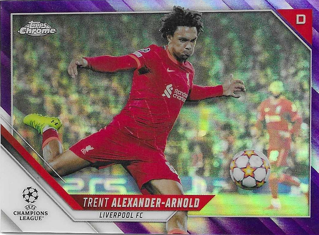 Trent Alexander-Arnold - 2021-22 Topps Chrome UEFA Champions League - Purple Refractors /250 - Liverpool
