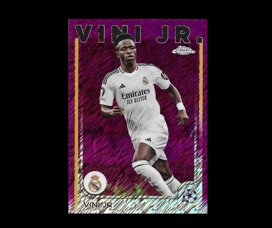 Vini JR - 2024-25 Topps Chrome UEFA Club Competitions - Magenta Shimmer Refractors - Real Madrid
