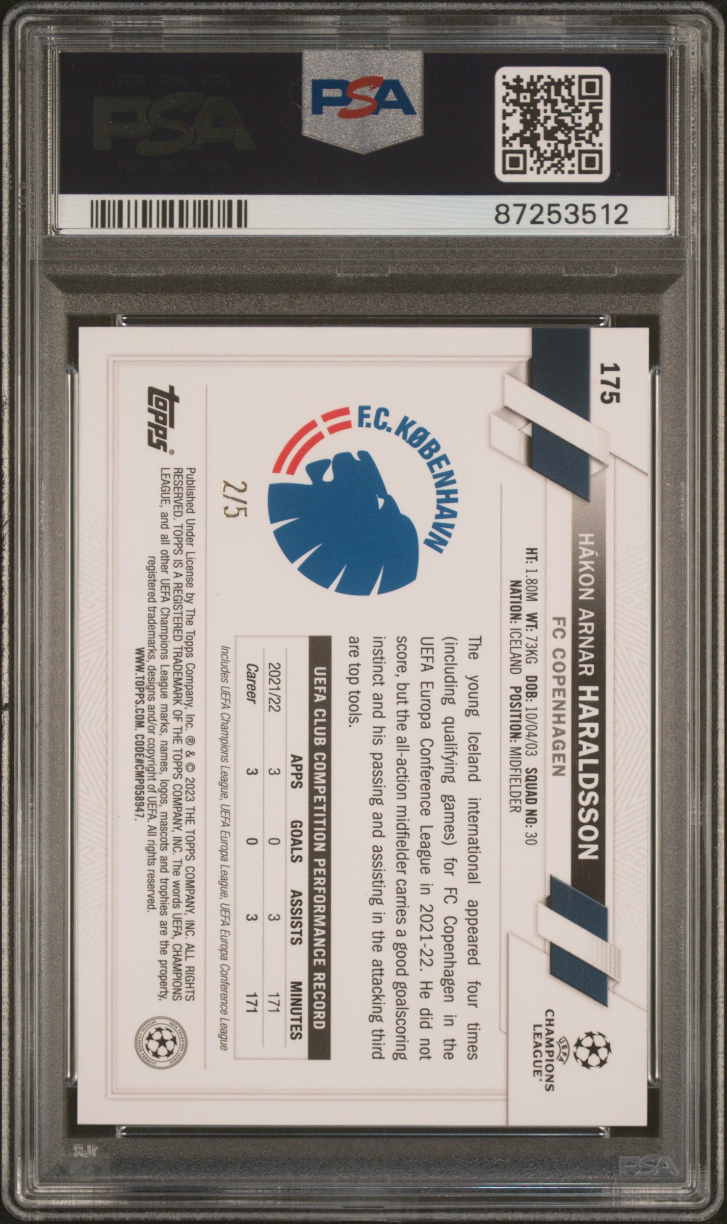 Håkon Haraldsson - Topps Jade Edition - Red Jade /5 - Fc København