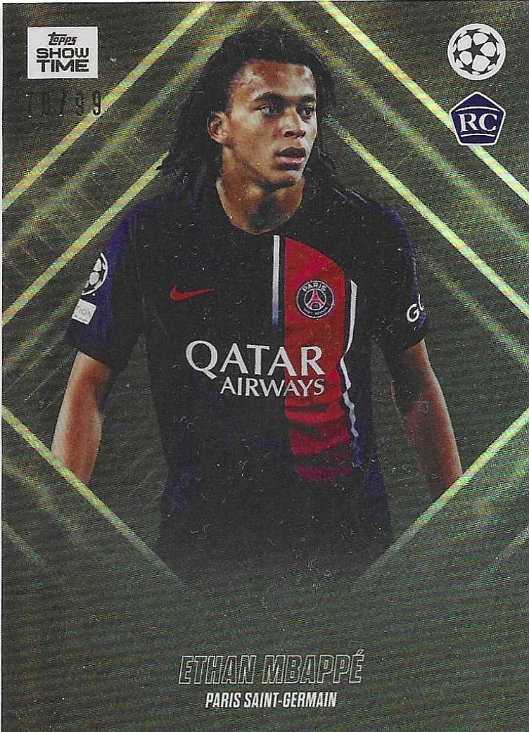 Ethan Mbappe - 2023-24 Topps Showtime - Rookie /99 - PSG
