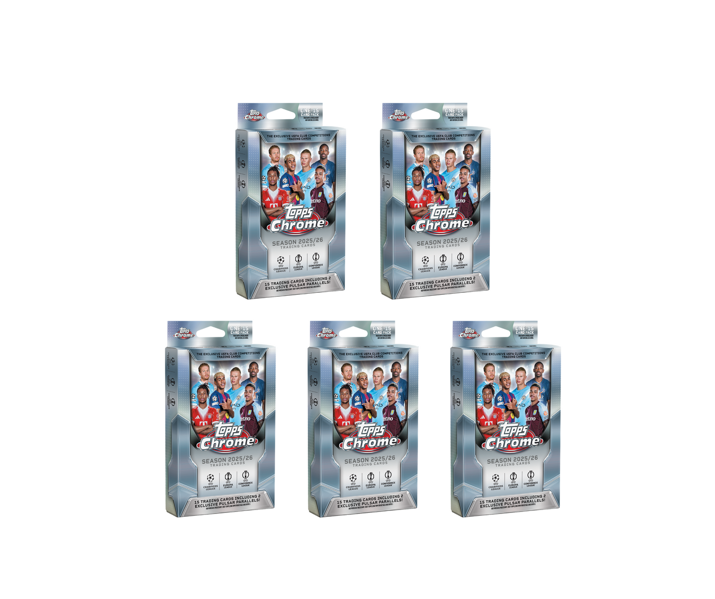 Topps Chrome UCC 2025-26 - Hanger Box 5 Stks