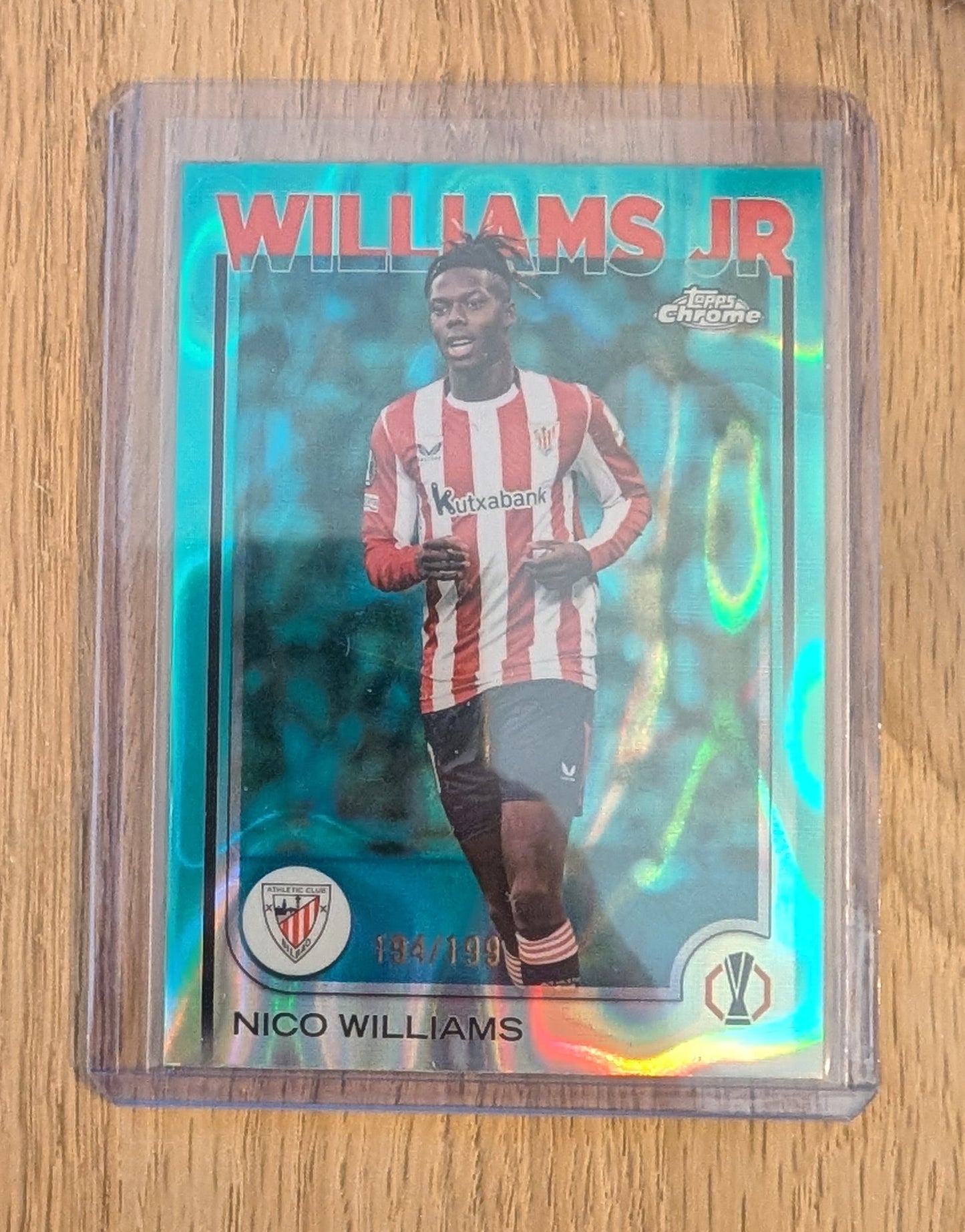 Nico Williams Jr - Topps Chrome 2024-25 - Aqua /199 - Bilbao