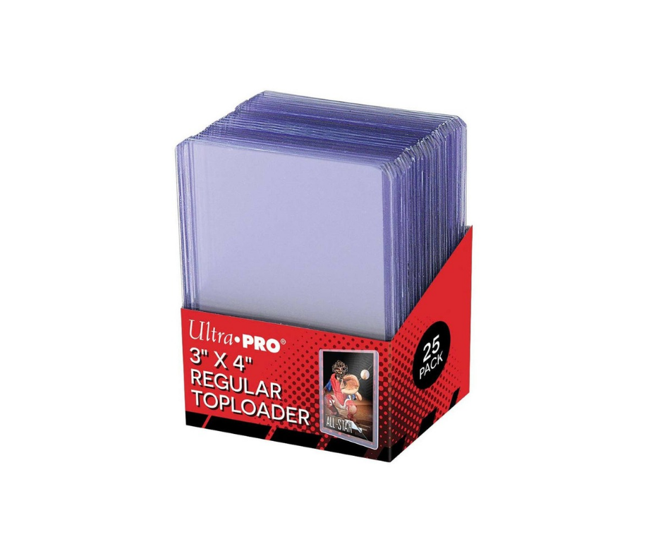25 stk Ultra Pro Regular Toploader 3"x4"