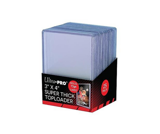 25 stk Ultra Pro Thick Toploader 3"x4" 75PT
