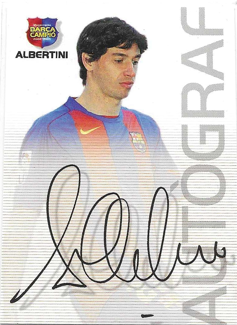 Albertini - 2004 Panini Sports  Mega Cracks Barca-Campio - Barcelona