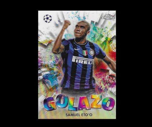 Eto'o - 2024-25 Topps Chrome UEFA Club Competitions - Golazo - Inter  Milan
