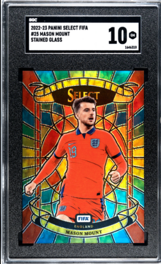Mason Mount - 2022-23 Panini Select Fifa - Stained Glass - SGC 10 - England