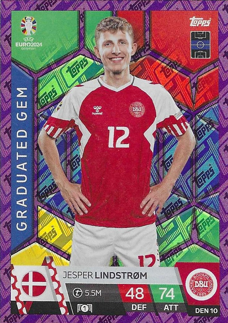 Jesper Lindstrøm - Topps Euro 2024 - Graduated Gem