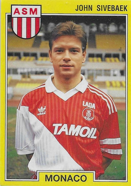 John Sivebæk - PANINI  FOOT 92  Stickers - Monaco