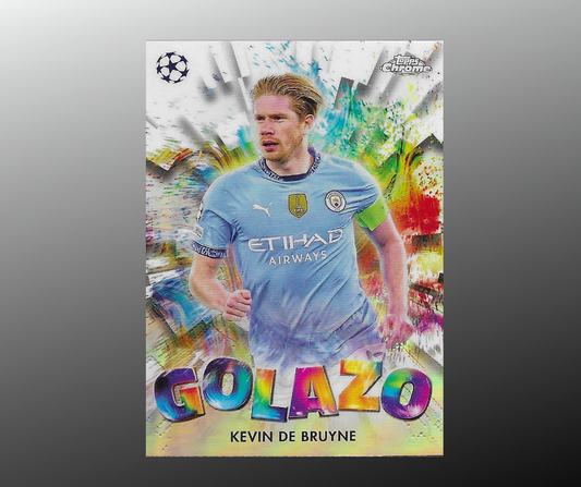 Kevin De Bruyne - 2024-25 Topps Chrome UEFA Club Competitions - Golazo - Manchester City