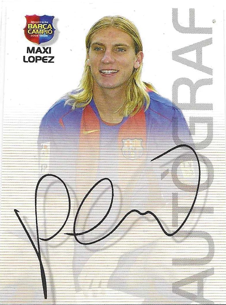 Maxi Lopez - 2004 Panini Sports  Mega Cracks Barca-Campio - Barcelona