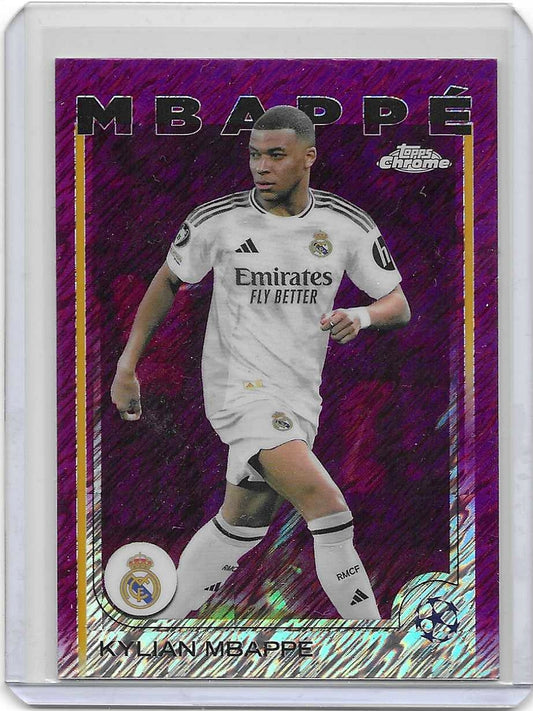 Mbappe - 2024-25 Topps Chrome UEFA Club Competitions - Magenta Shimmer Refractors - Real Madrid