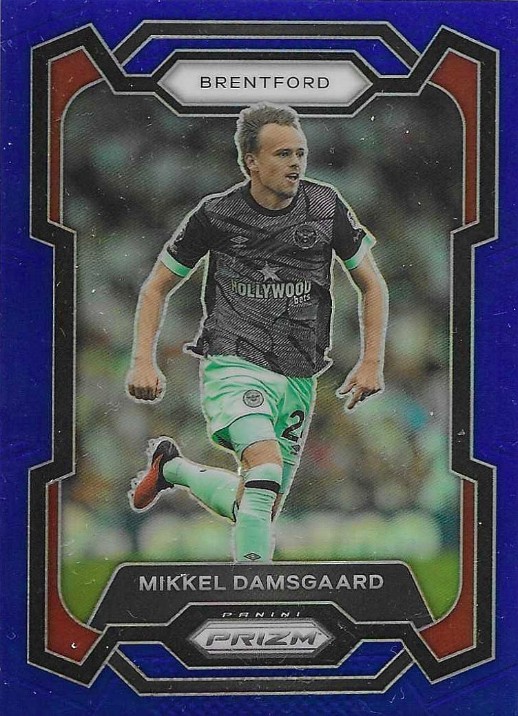 Mikkel Damsgaard - 2023-24 Panini Prizm Premier League - Blue Prizm /299