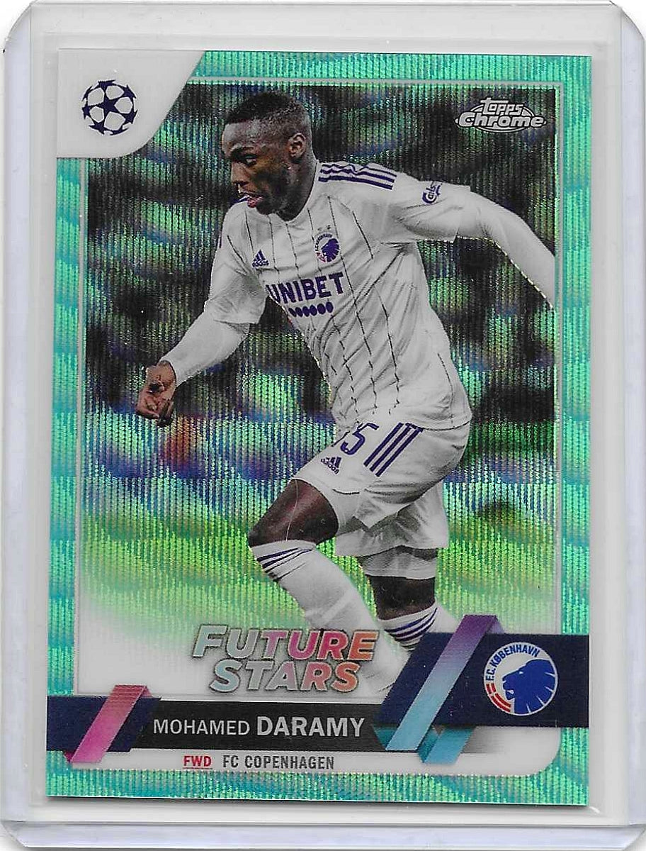 Mohammed Daramy - 2022-23 Topps Merlin UEFA Club Competitions - Neon Green Shimmer Refractor