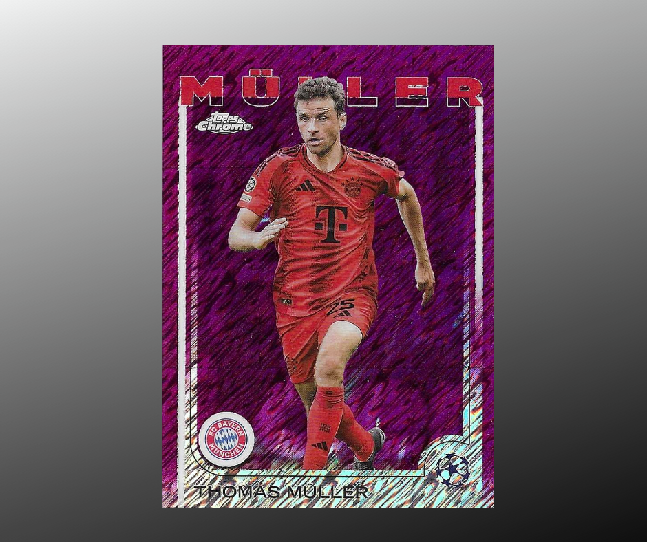 Muller - 2024-25 Topps Chrome UEFA Club Competitions - Magenta Shimmer Refractors - FC Bayern Munchen