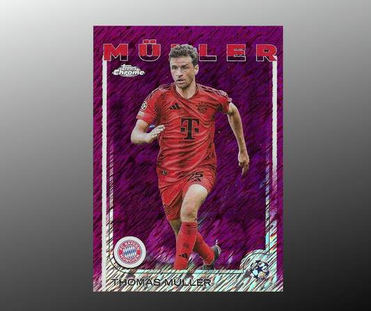 Muller - 2024-25 Topps Chrome UEFA Club Competitions - Magenta Shimmer Refractors - FC Bayern Munchen