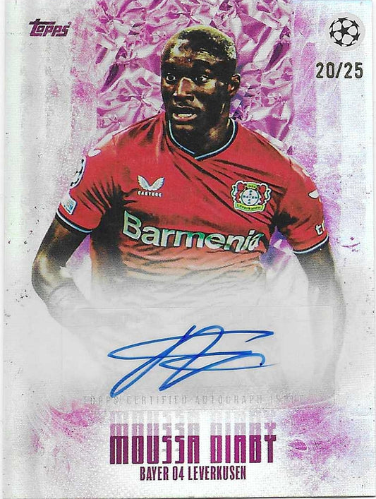 Mussa Diaby - 2022-23 Platinum Curated Set Auto /25 - Leverkusen