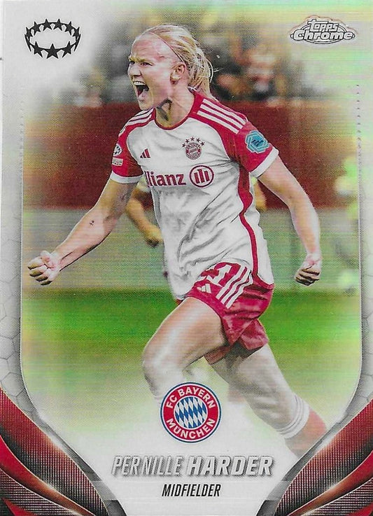Pernille Harder - Topps Chrome Women - Refractor