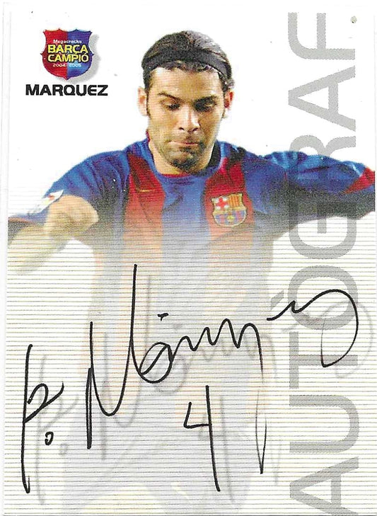 Rafael Marquez - 2004 Panini Sports  Mega Cracks Barca-Campio - Barcelona