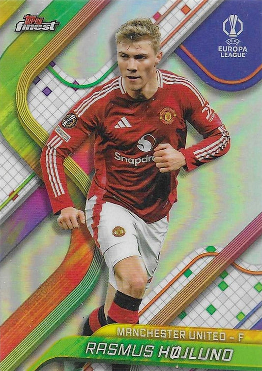 Rasmus Højlund - 2024-25 Topps Finest - Refractor - Manchester United