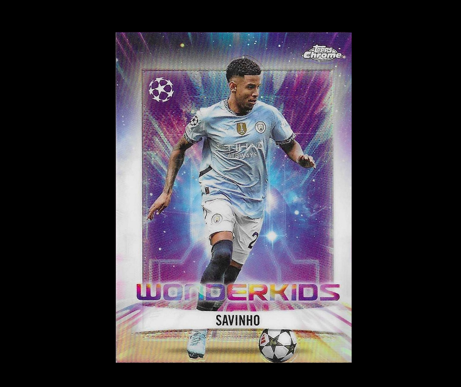 Savinho - 2024-25 Topps Chrome UEFA Club Competitions - Wonderkids - Manchester City