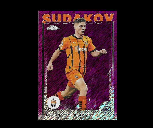 Sudakoc - 2024-25 Topps Chrome UEFA Club Competitions - Magenta Shimmer Refractors - Donesk