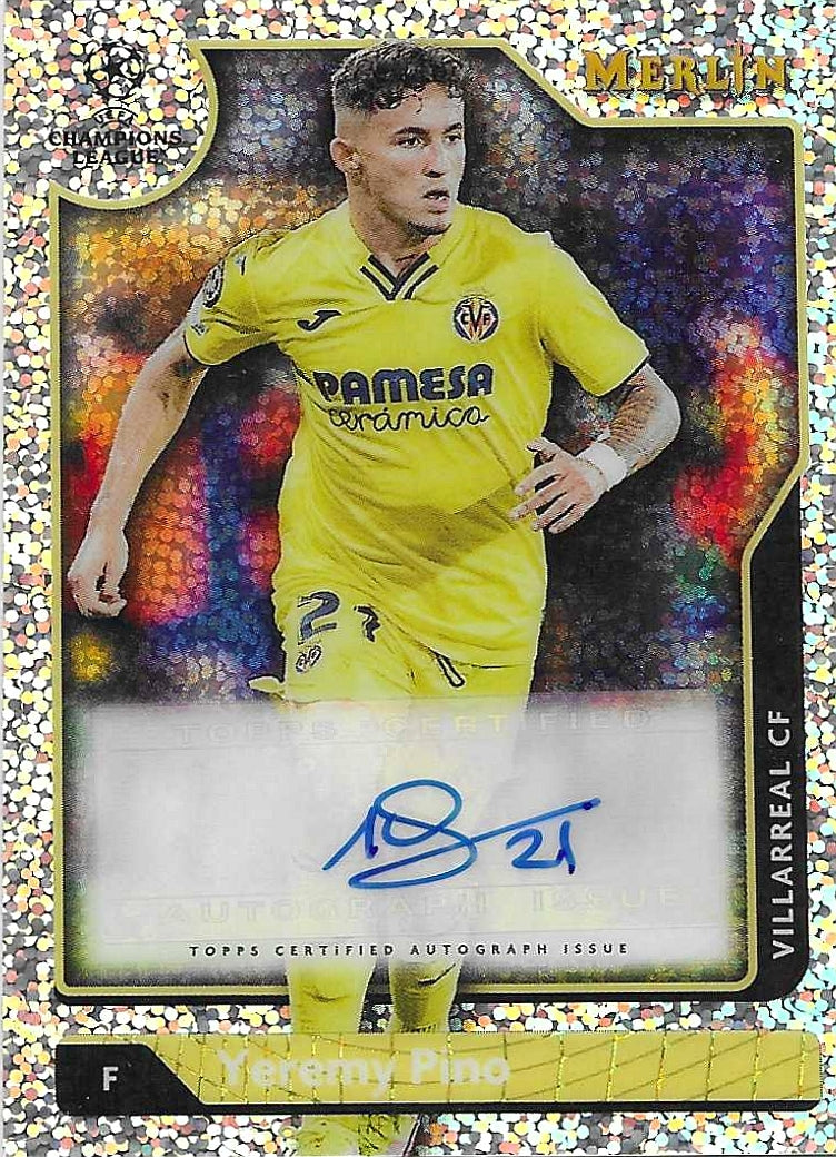 Yeremy Pino - 2021-22 Topps Merlin - Speckle Auto - Villarreal