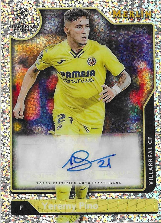 Yeremy Pino - 2021-22 Topps Merlin - Speckle Auto - Villarreal