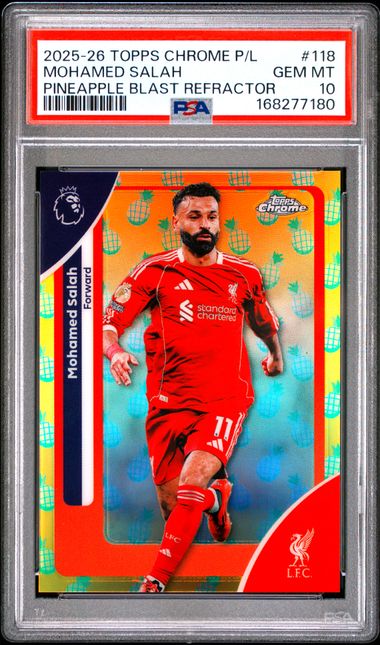 Mohammed Salah - Topps Chrome PL - Pineapple Refractor