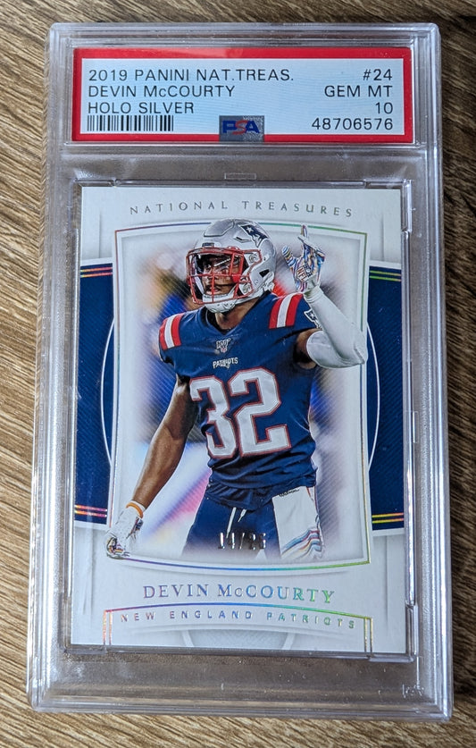 Devin McCourty - 2019 National Treasure - Holo Silver /25 - PSA 10 - New England Patriots