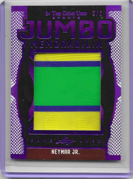 Neymar - 2024 Leaf In The Game Used - Jumbo Memorabilia /6 - Brazil