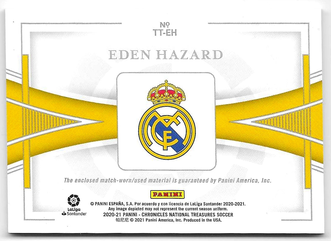 Eden Hazard - 2020-21 Chronicles National Treasure - Trippel Match Worn Material /49 - Real Madrid